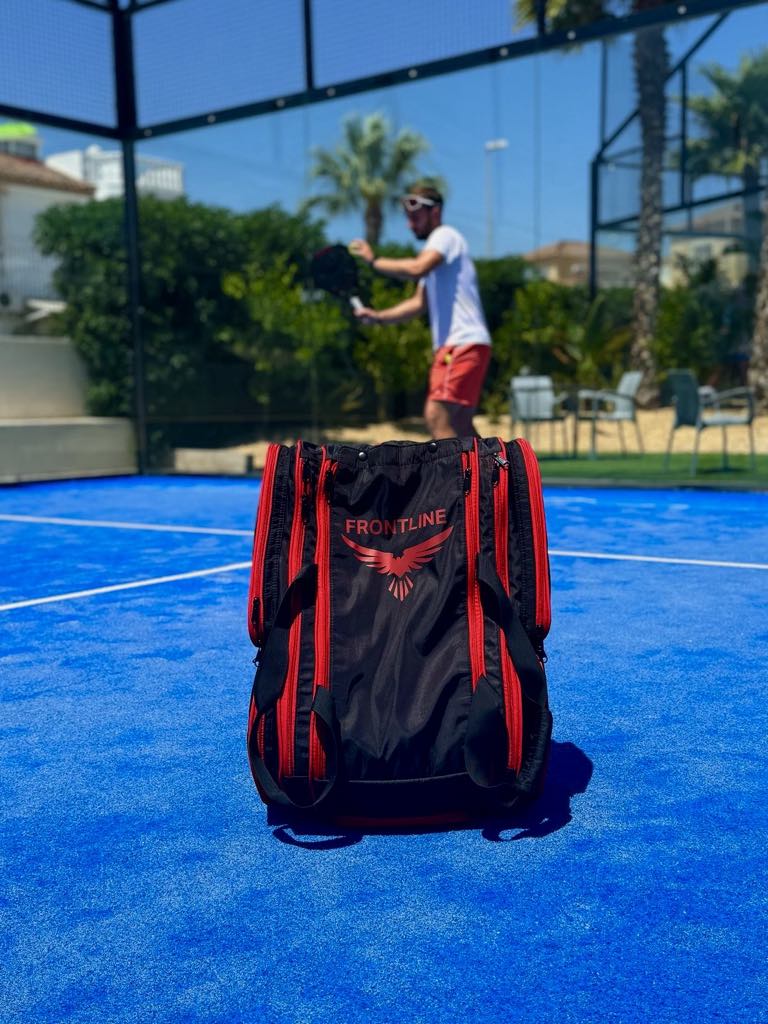 FRONTLINE Pro Padel Bag - Black and red edition