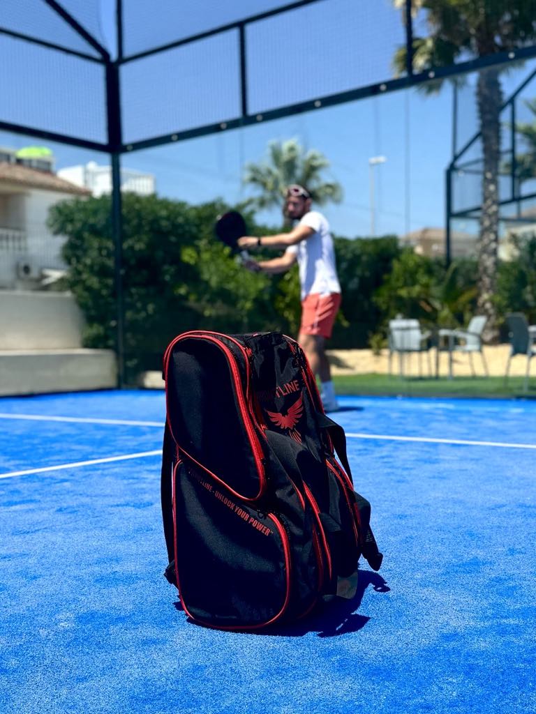 FRONTLINE Pro Padel Bag - Black and red edition