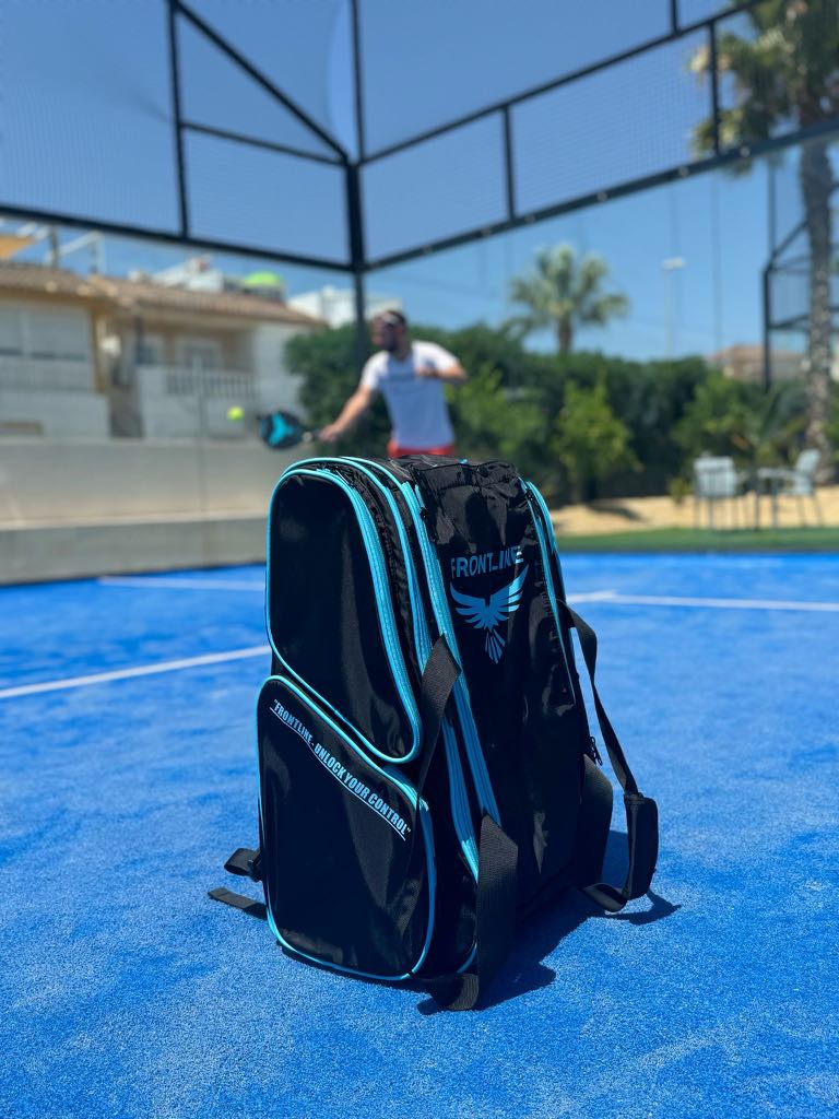 FRONTLINE Pro Padel Bag - Black and blue edition