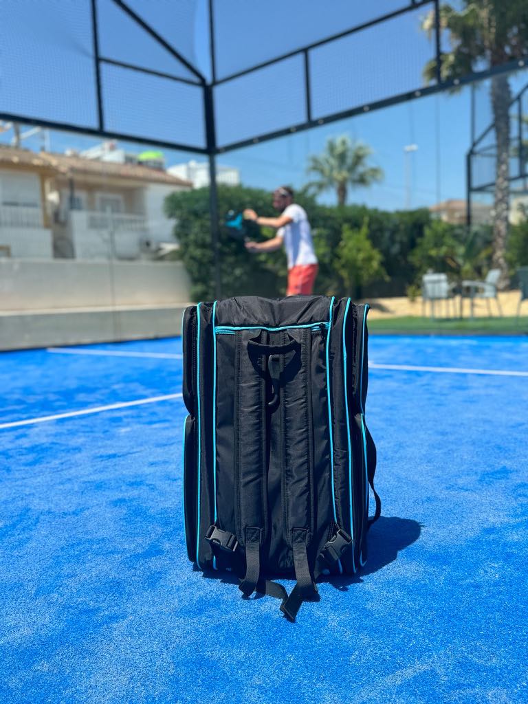 FRONTLINE Pro Padel Bag - Black and blue edition